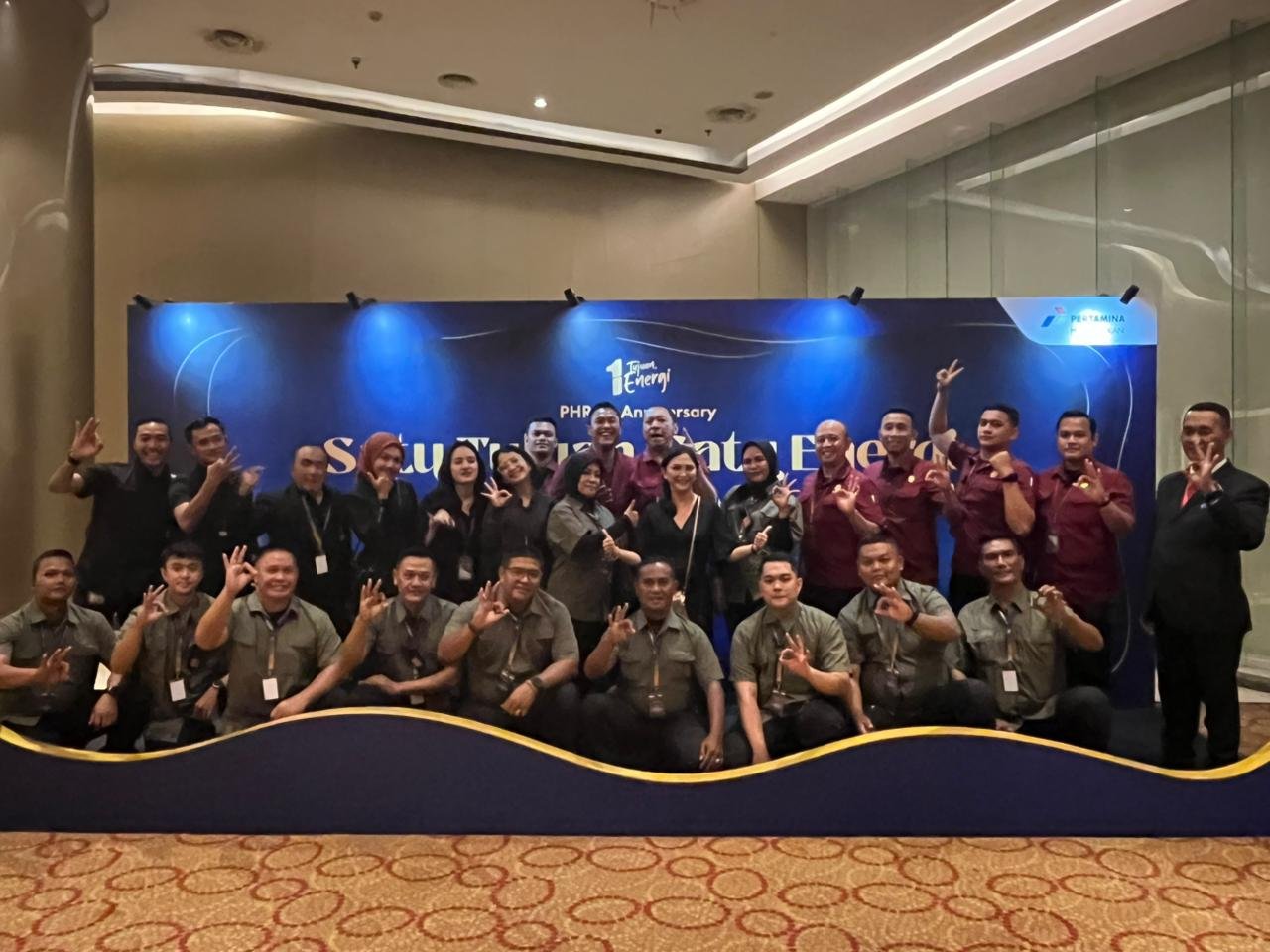 Group photo of the BRL team at the Pertamina Hulu Rokan 7th anniversary