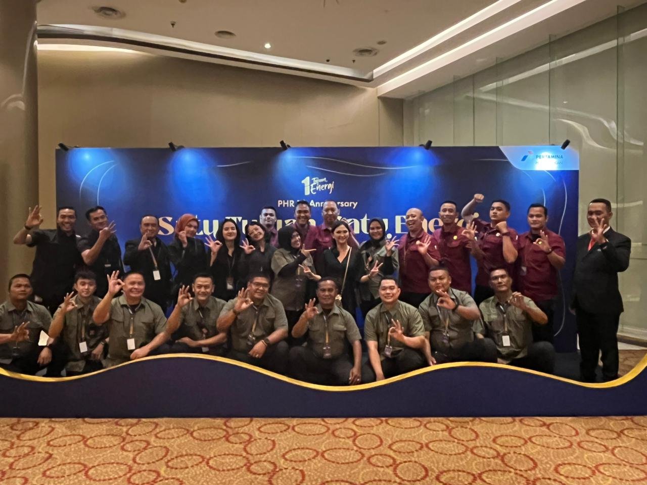 BRL team on stage at the Pertamina Hulu Rokan corporate event