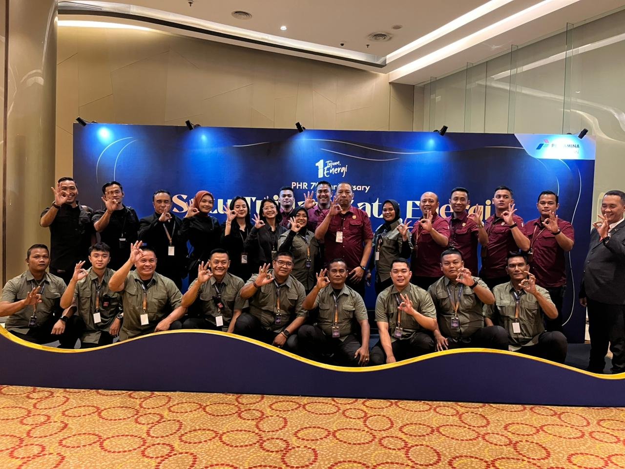 BRL team and hosts at the Pertamina Hulu Rokan anniversary